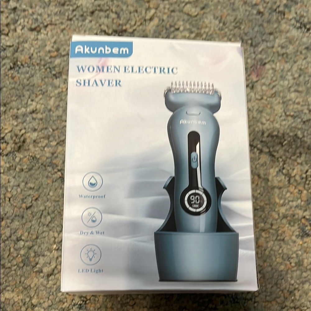 Akunbem Women's Electric Shaver - Blue